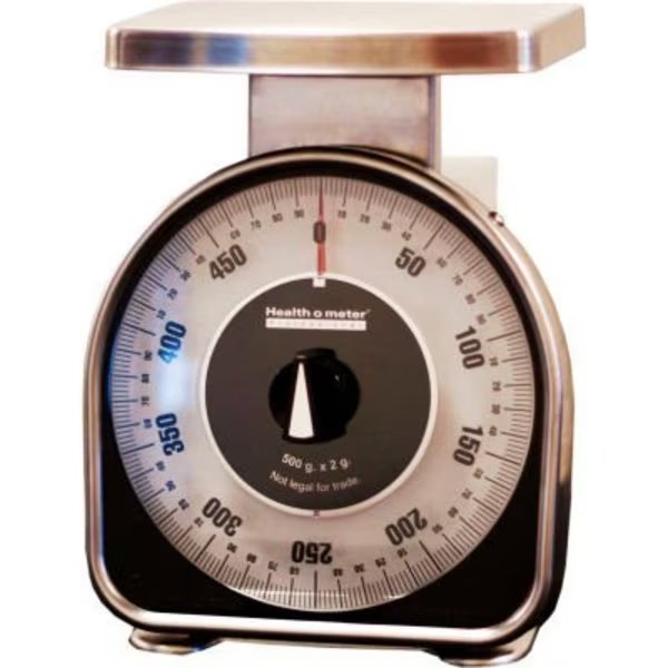 Health O Meter YG500R Top Load Scale 500 x 2g 6-1/2 x 4-3/4 SS Platform, Pelstar/Health O Meter, Mfr#: YG500R